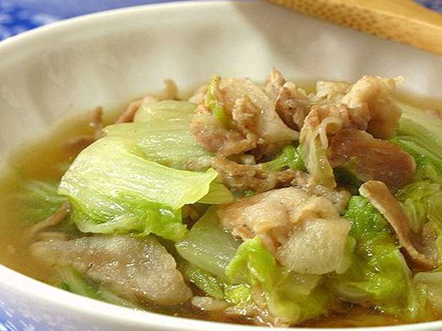 白菜と豚肉のとろ~りうま煮